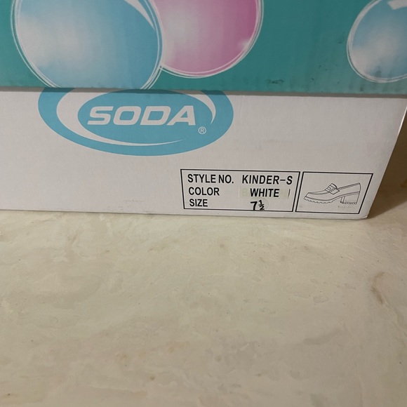 NWB Chunky Bone Heeled Penny Loafers - Picture 3 of 10